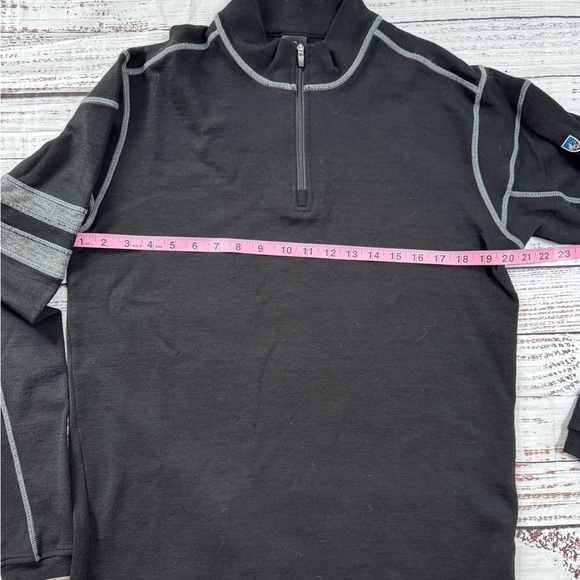 KUHL Team 1/4 Zip L 100% Merino Wool black - Picture 10 of 12